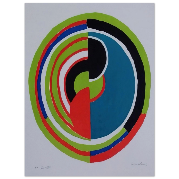 Sonia Delaunay - ABSTRACT SWIRL 75x100 cm / 30x40inches Fine Art Poster
