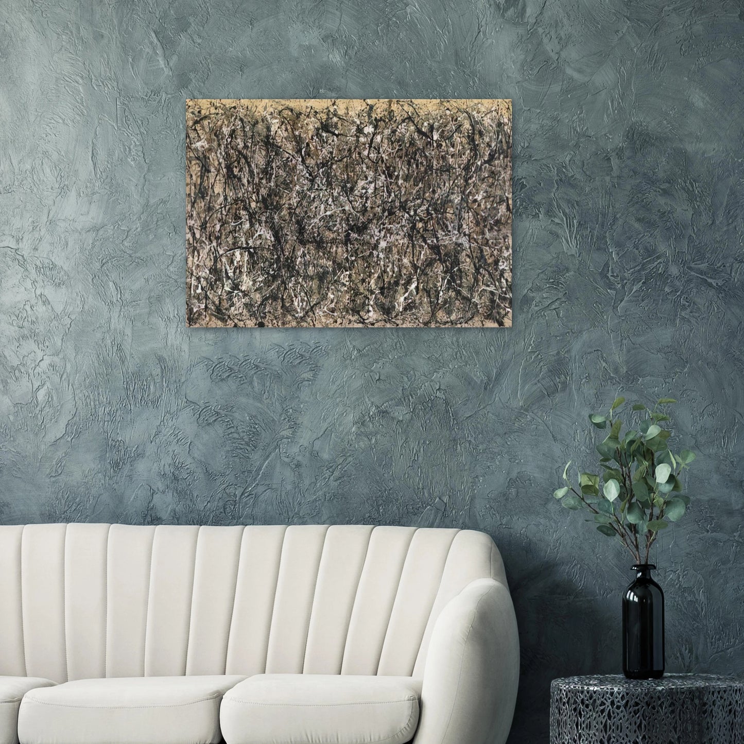 ONE NUMBER 31 1950 - Jackson Pollock Brushed Aluminum Print - 70x100 cm / 28x40 inches | Jackson Pollock Aluminum Print | Jackson Pollock Prints