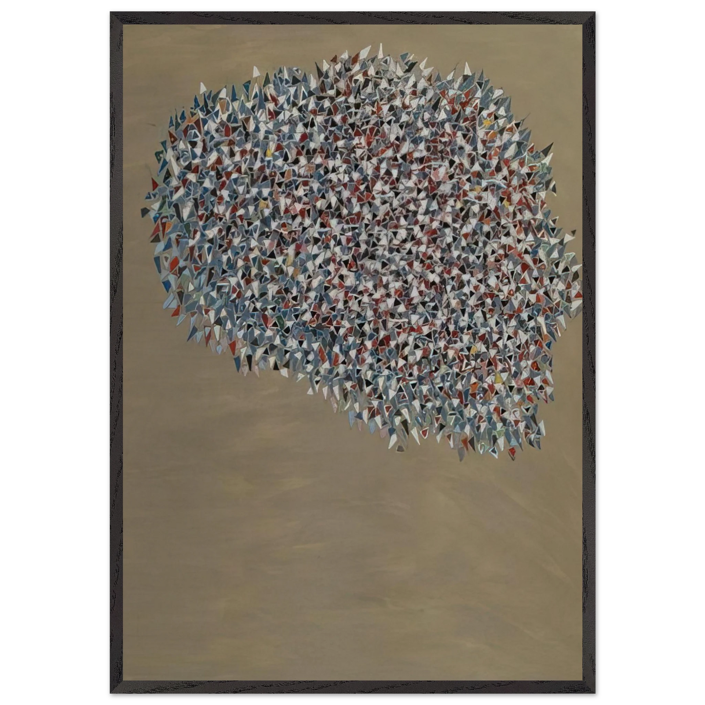 Untitled - 1980 N2 - Robert Goodnough 70x100 cm / 28x40 inches Framed Art Print – Black Wooden Frame