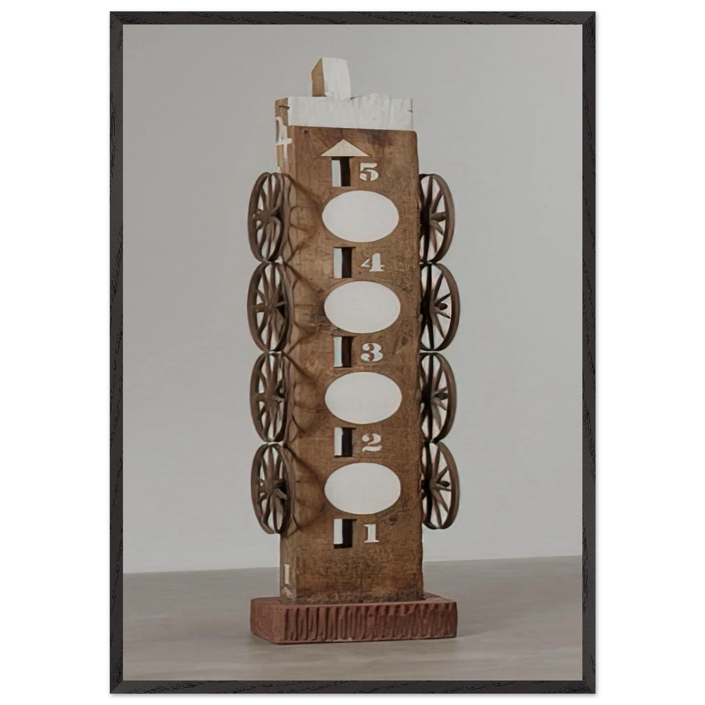 Moon - Robert Indiana 70x100 cm / 28x40 inches Framed Art Print – Black Wooden Frame