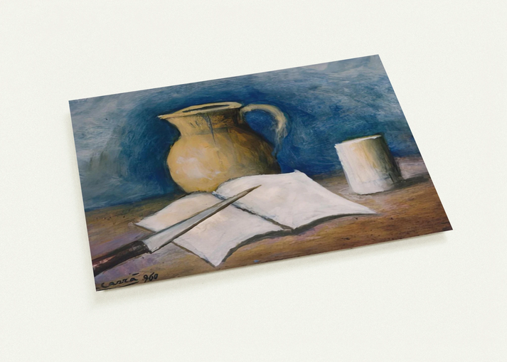 NATURA MORTA By Carlo Carra Pack of 10 Post Cards | Carlo Carra Post Cards | A6 (10.5 x 14.8 cm) - 4.1 x 5.8 inches