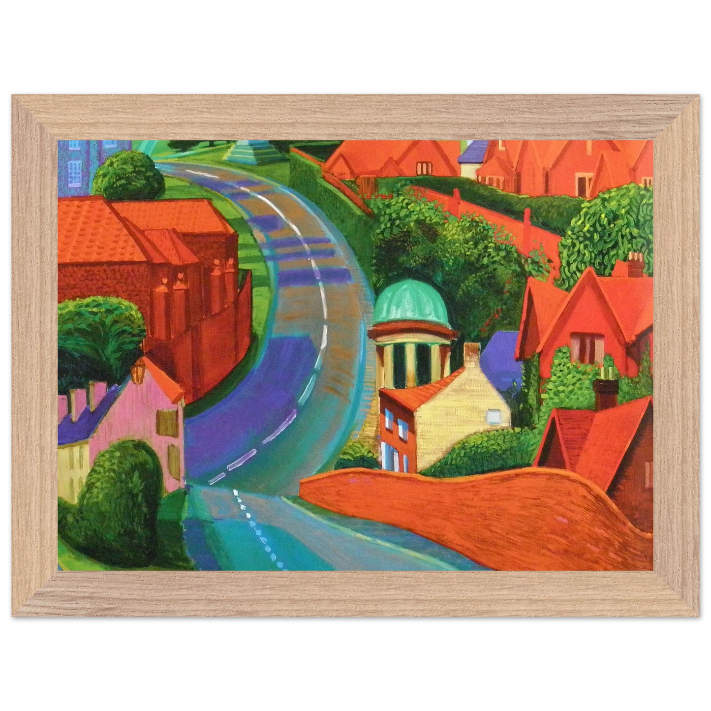 David Hockney - The Road to York Through Sledmere - A0 (84.1 x 118.9 cm) - Fine Art Poster-canvas - -