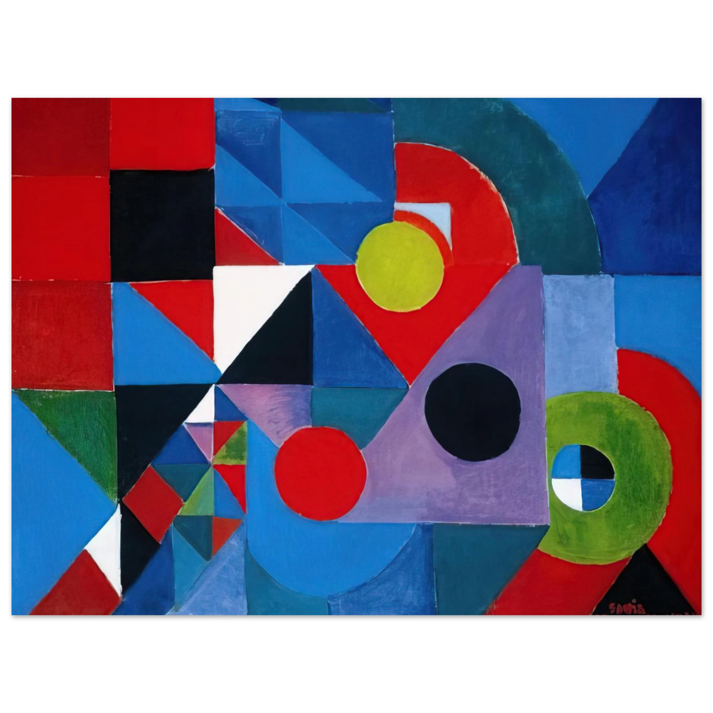 Sonia Delaunay - RHYTHM COLOUR Fine Art Poster - Default Title