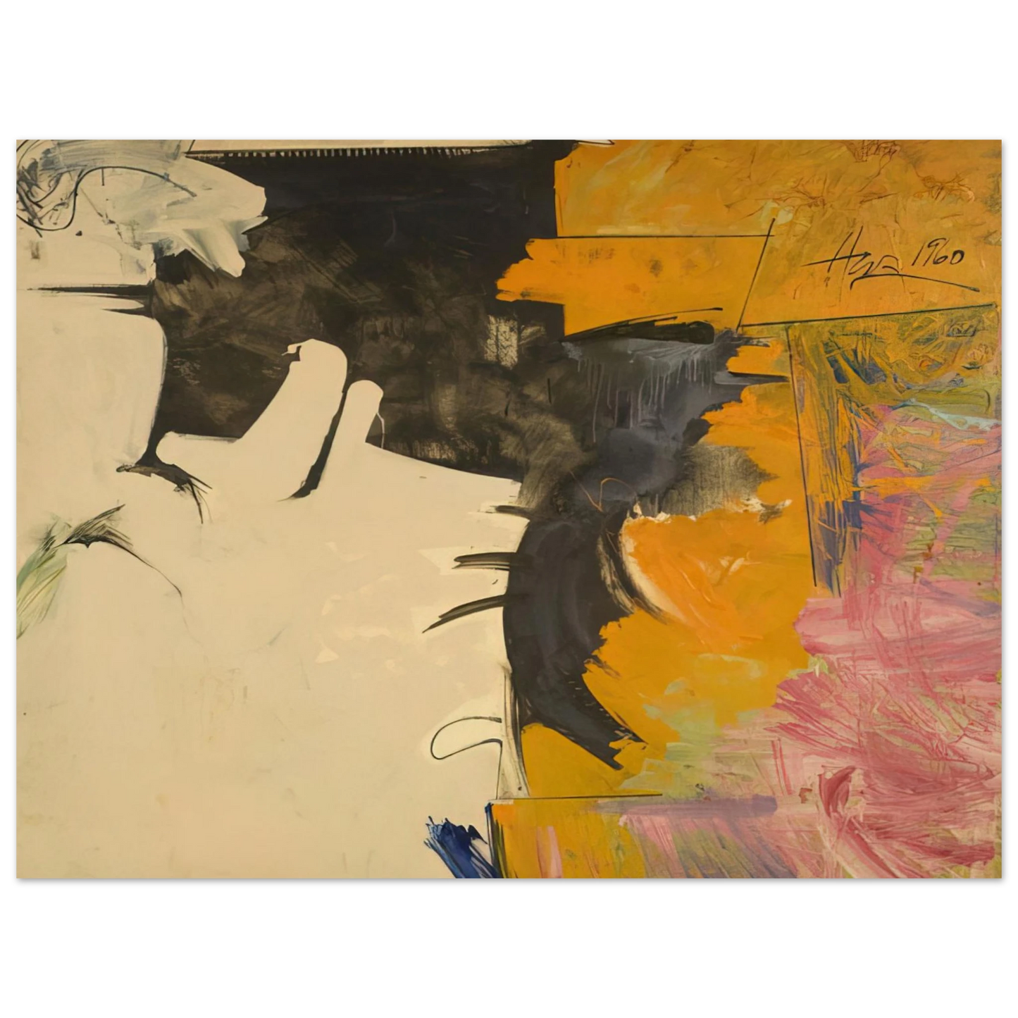 Hassel Smith - Psychoseismorama II - 1960 Fine Art Poster - Default Title