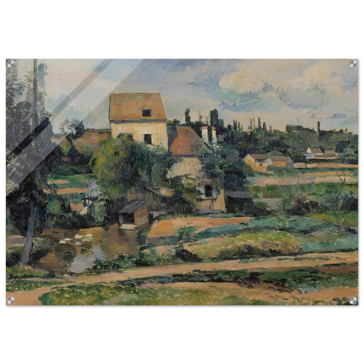 Moulin de la Couleuvre at Pontoise - Paul Cézanne Acrylic Print - 70x100 cm / 28x40″ inches