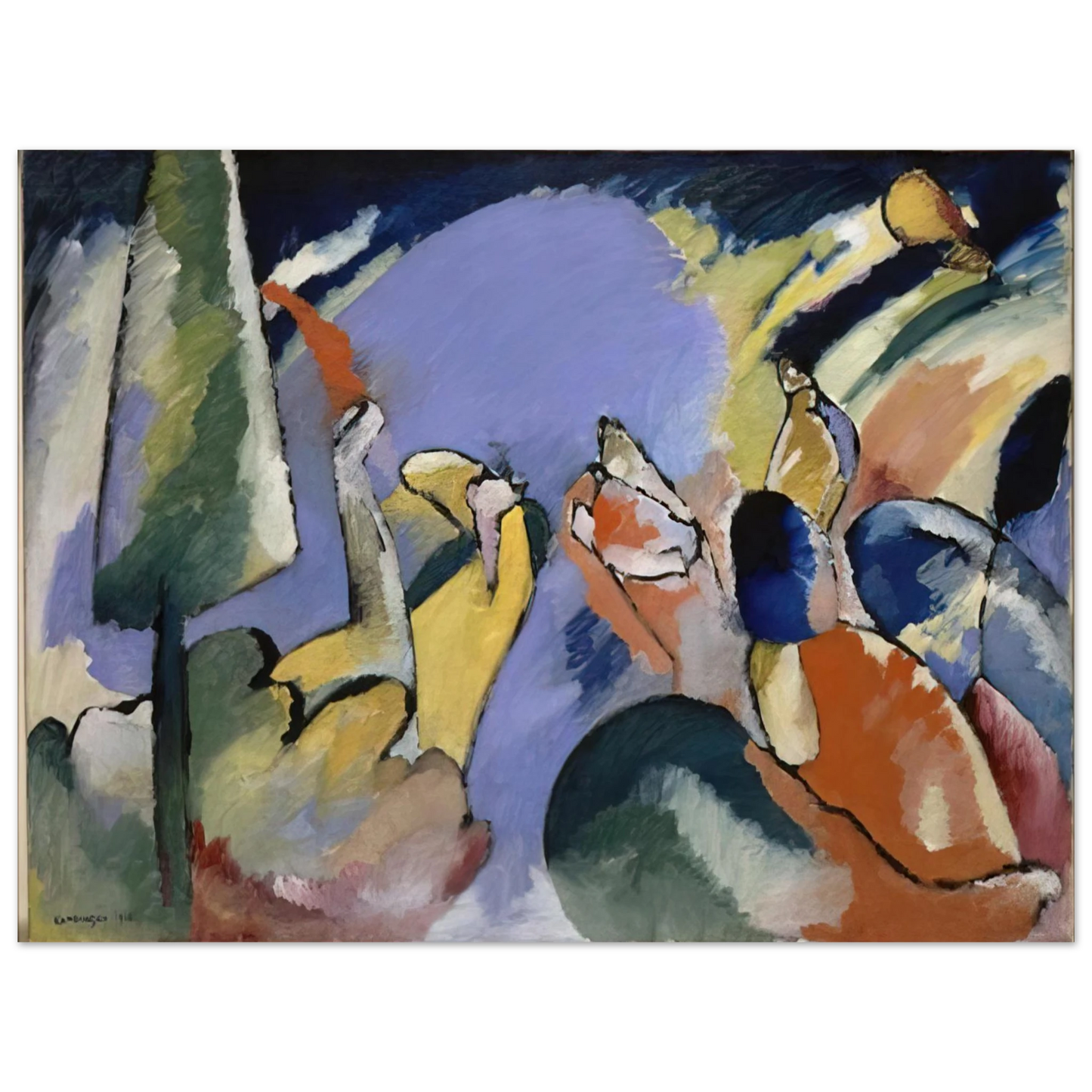 Wassily Kandinsky - IMPROVISATION XIV 1910 Fine Art Poster - Default Title