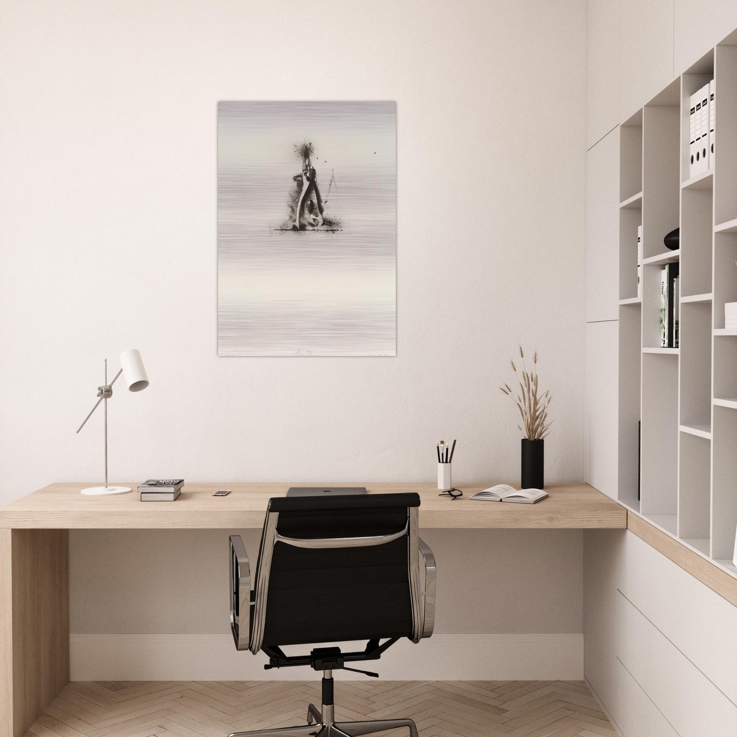 UNTITLED FROM TEN WINTER TOOLS 1973 1 - Jim Dine Brushed Aluminum Print - 70x100 cm / 28x40 inches | Jim Dine Aluminum Print | Jim Dine Prints