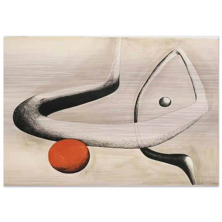 UNTITLED 1932 0 - Alexander Calder Brushed Aluminum Print - 70x100 cm / 28x40 inches | Alexander Calder Aluminum Print | Alexander Calder Prints