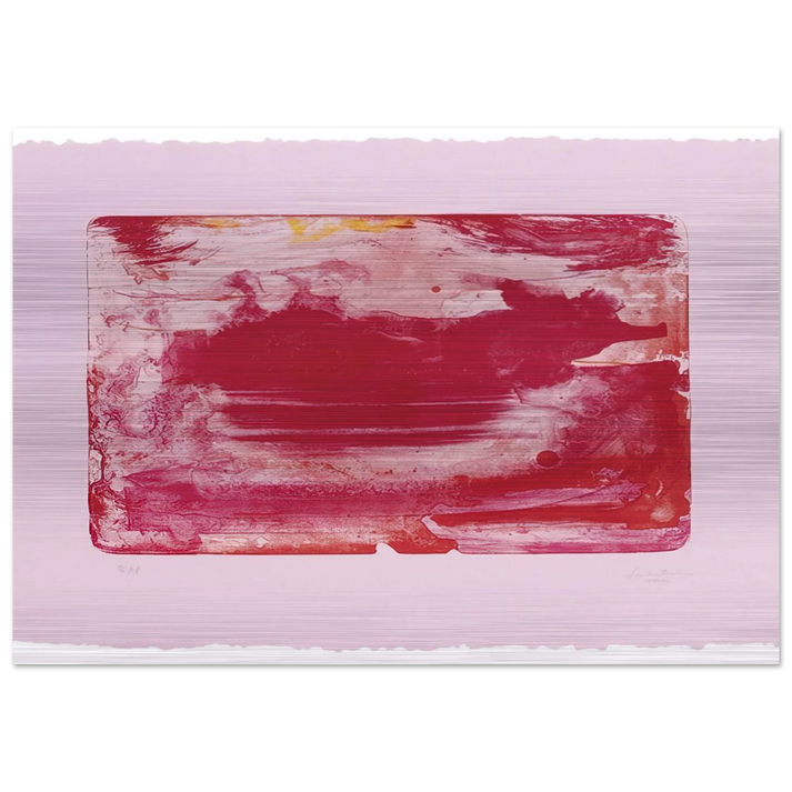 The Red Sea - 1982 - Helen Frankenthaler Brushed Aluminum Print - 70x100 cm / 28x40 inches | Helen Frankenthaler Aluminum Print | Helen Frankenthaler Prints