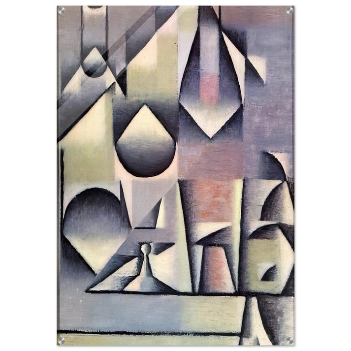 BOTTLE AND PITCHER - Juan Gris Acrylic Print - 70x100 cm / 28x40″ inches