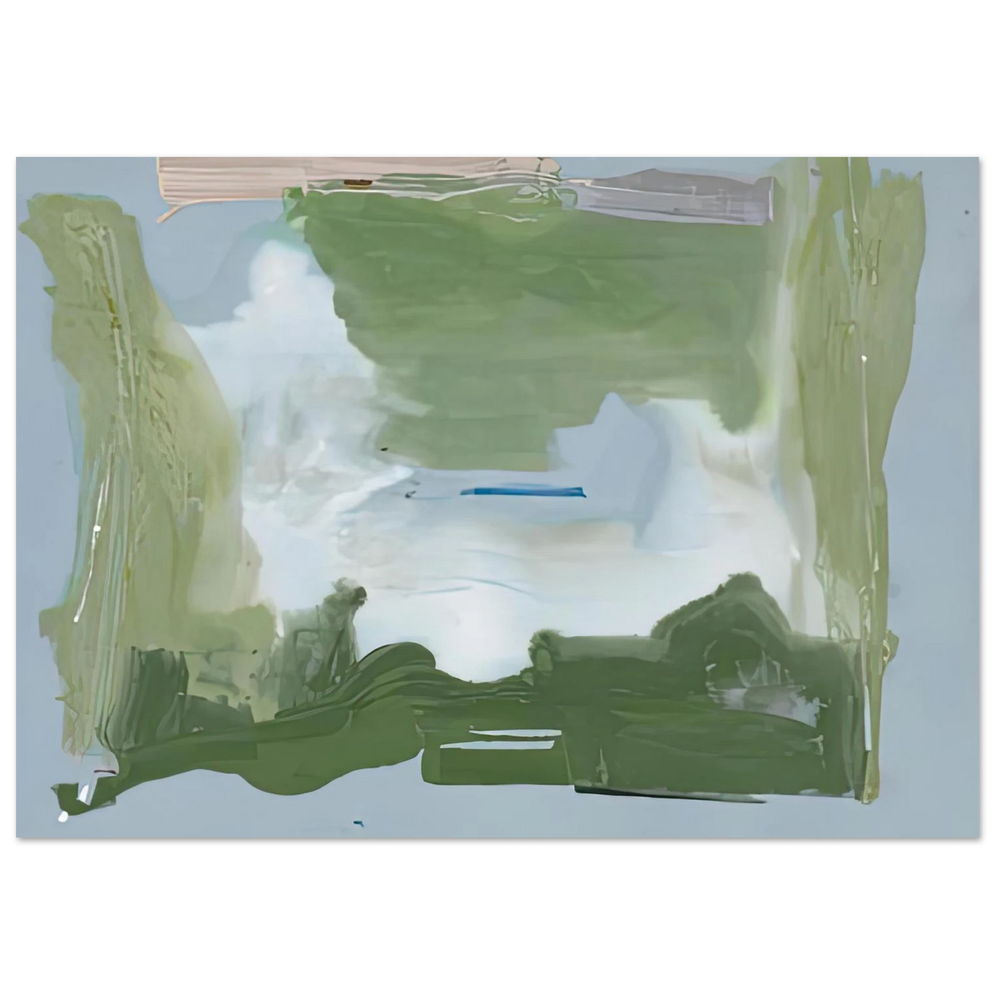 Helen Frankenthaler - Lush Spring, 1975- Wall Art - 30x40 cm / 12x16 inches - Premium Wooden Framed Poster With Fine Art Paper - Black frame