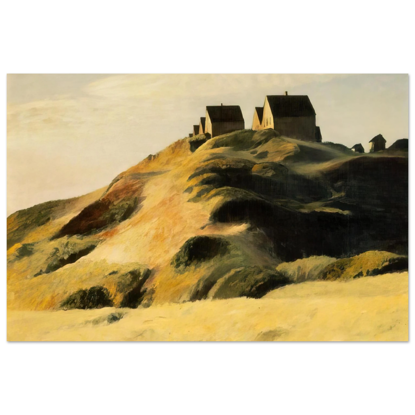 Edward Hopper - Corn Hill Fine Art Poster - 40x60 cm / 16x24 inches