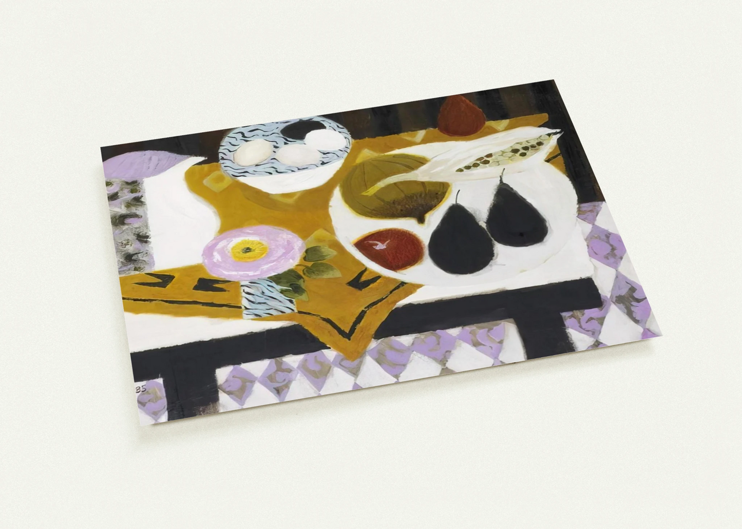 Bowl of Eggs - 1985 By Mary Fedden Pack of 10 Post Cards | Mary Fedden Post Cards | A6 (10.5 x 14.8 cm) - 4.1 x 5.8 inches