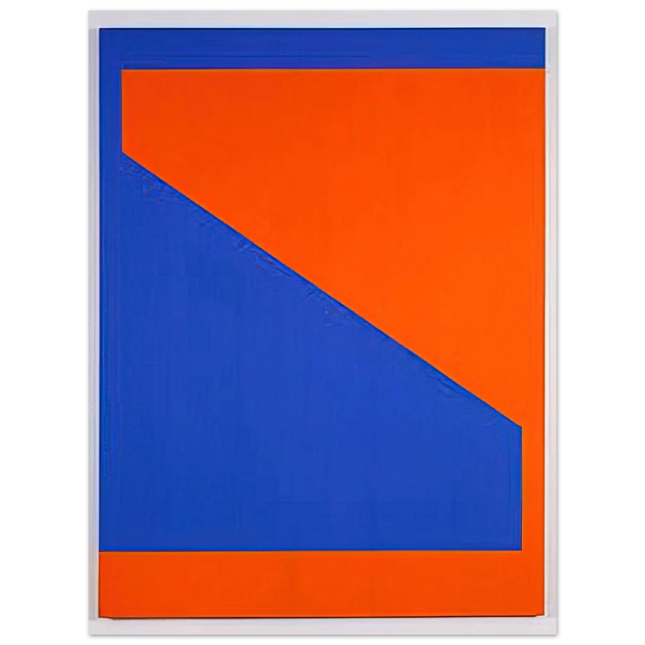 Carmen Herrera - Blue with Orange - 1984 75x100 cm / 30x40inches Fine Art Poster