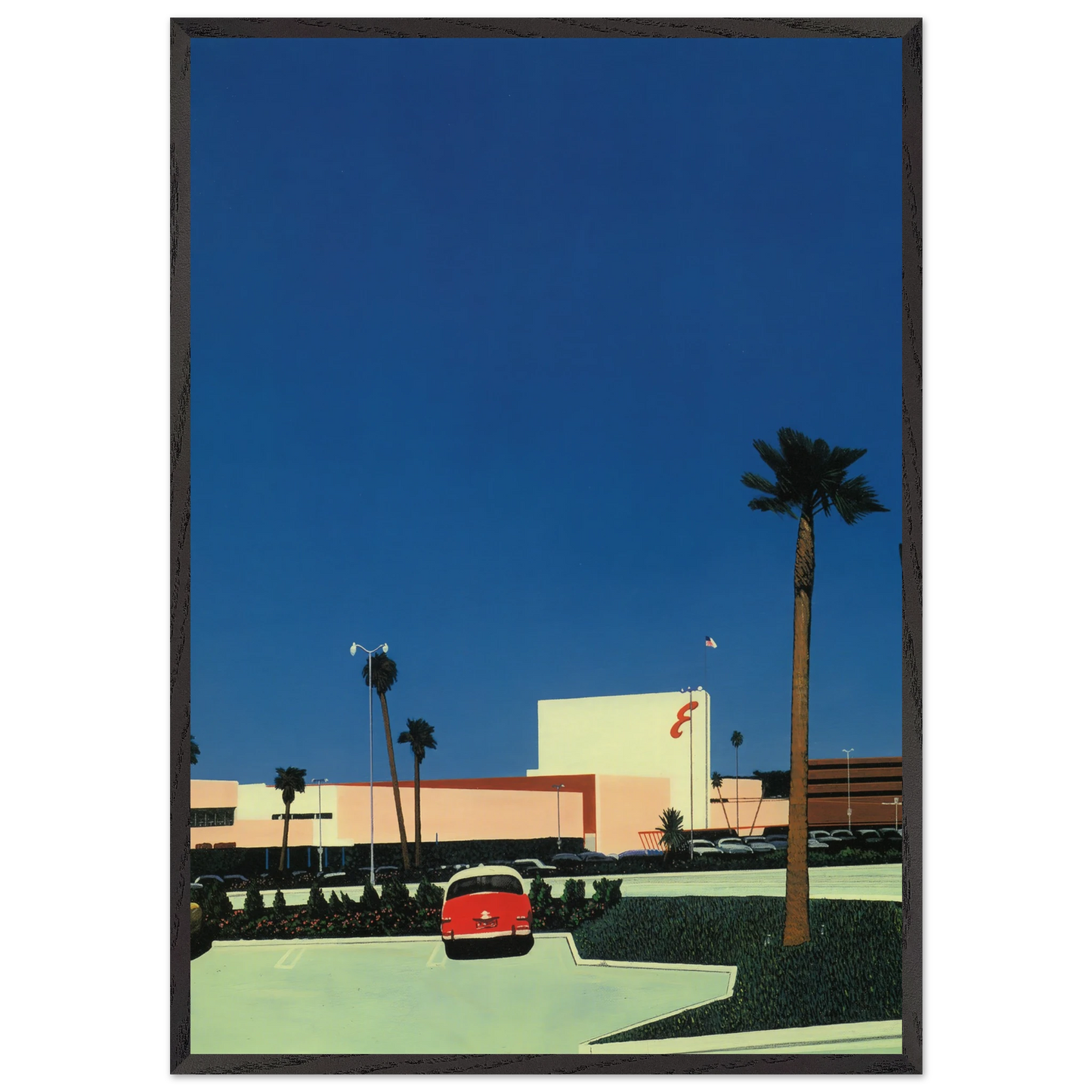 In the beginning III Mall - Hiroshi Nagai 70x100 cm / 28x40 inches Framed Art Print – Black Wooden Frame