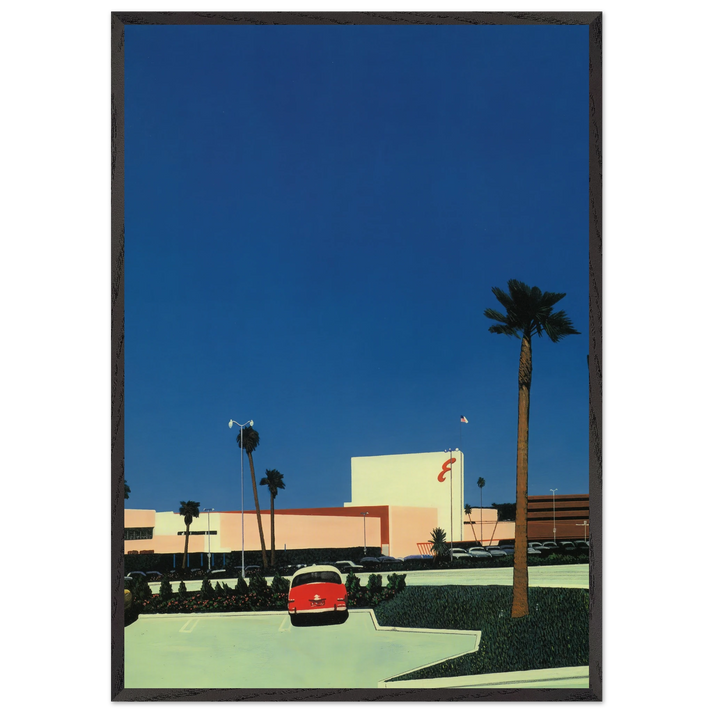 In the beginning III Mall - Hiroshi Nagai 70x100 cm / 28x40 inches Framed Art Print – Black Wooden Frame