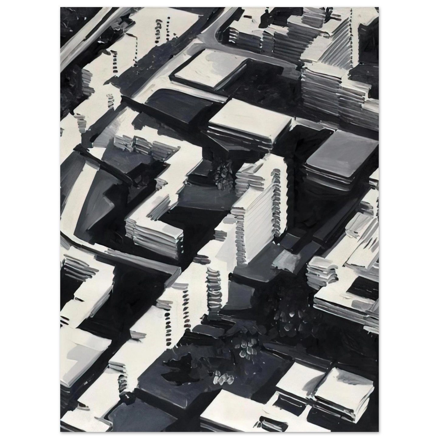 Gerhard Richter - TOWNSCAPE SA 1969 Fine Art Poster - Default Title