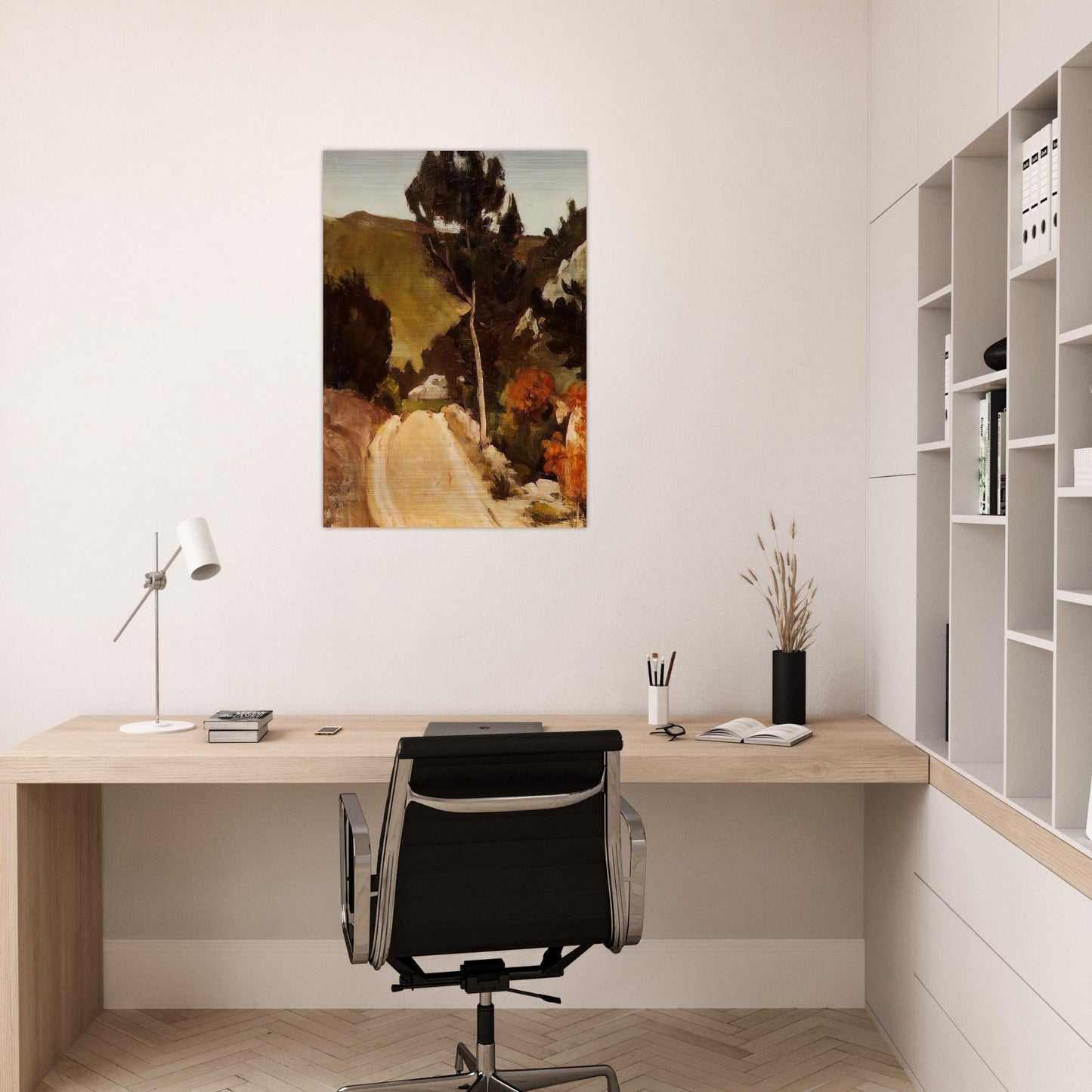 Road in Provence - Paul Cézanne Brushed Aluminum Print - 70x100 cm / 28x40 inches | Paul Cézanne Aluminum Print | Paul Cézanne Prints