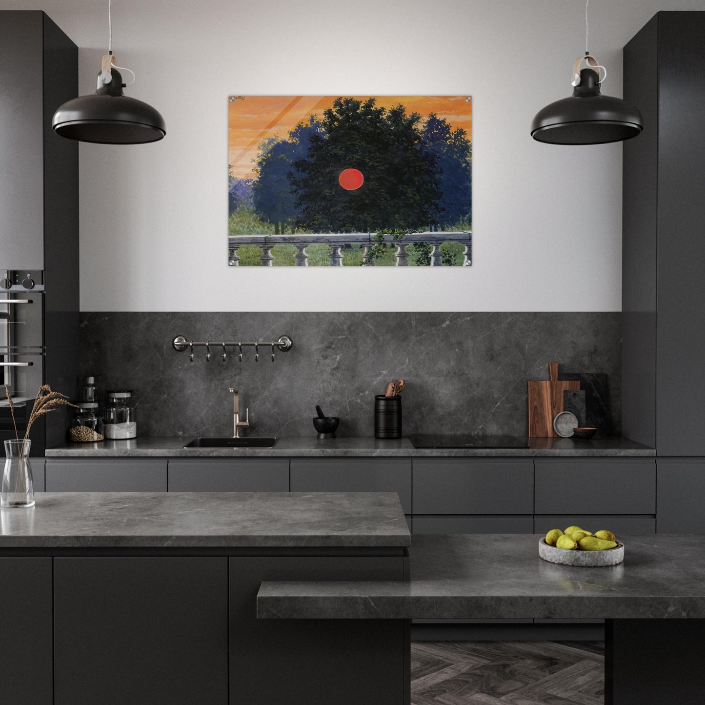 BANQUET 1955 - Rene Magritte Acrylic Print - 70x100 cm / 28x40″ inches | Rene Magritte Wall Art | Rene Magritte Prints