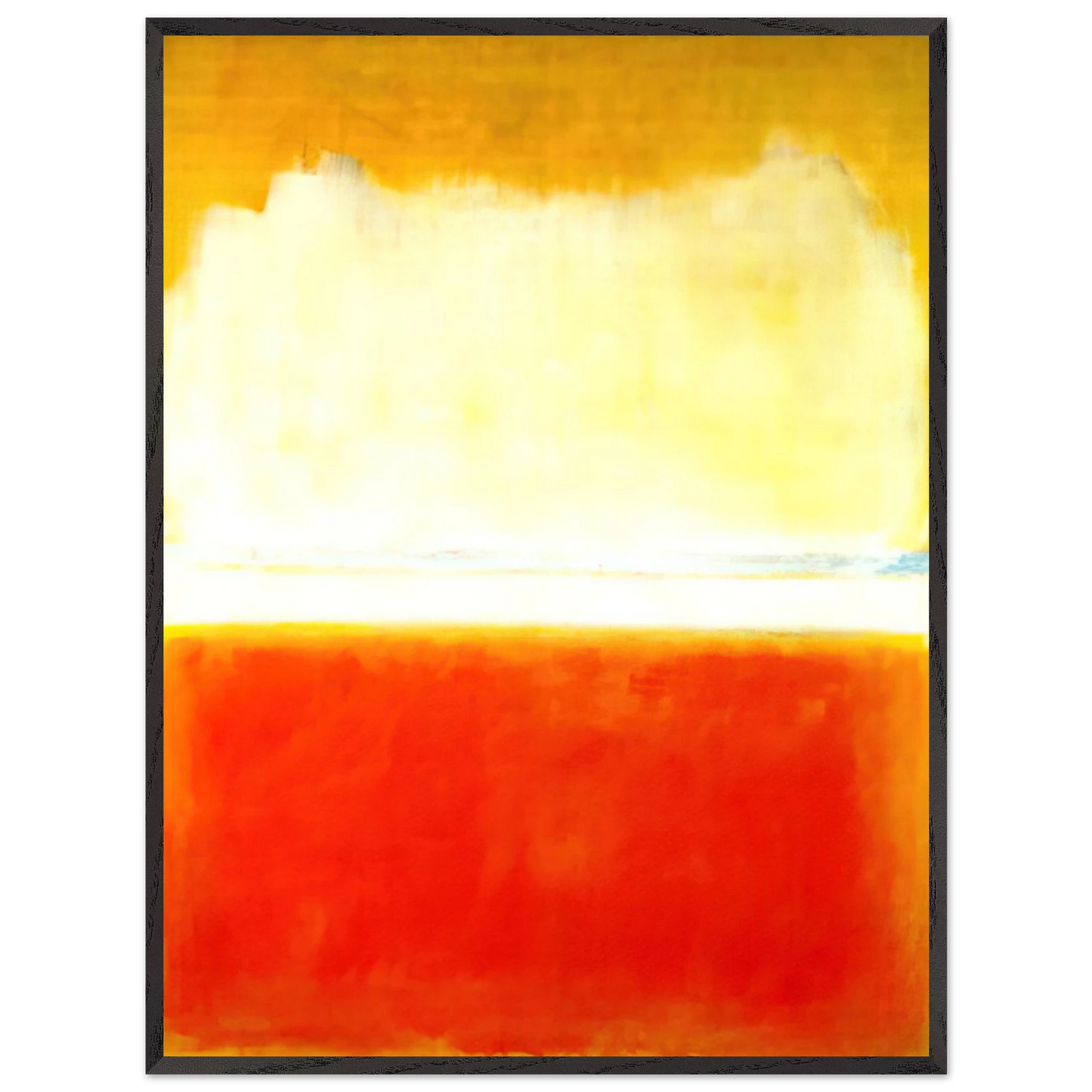 Mark Rothko - No.8 - 1952 Wall Art - 60x80 cm / 24x32 inches - Premium Wooden Framed Poster With Fine Art Paper-canvas - Wood frame
