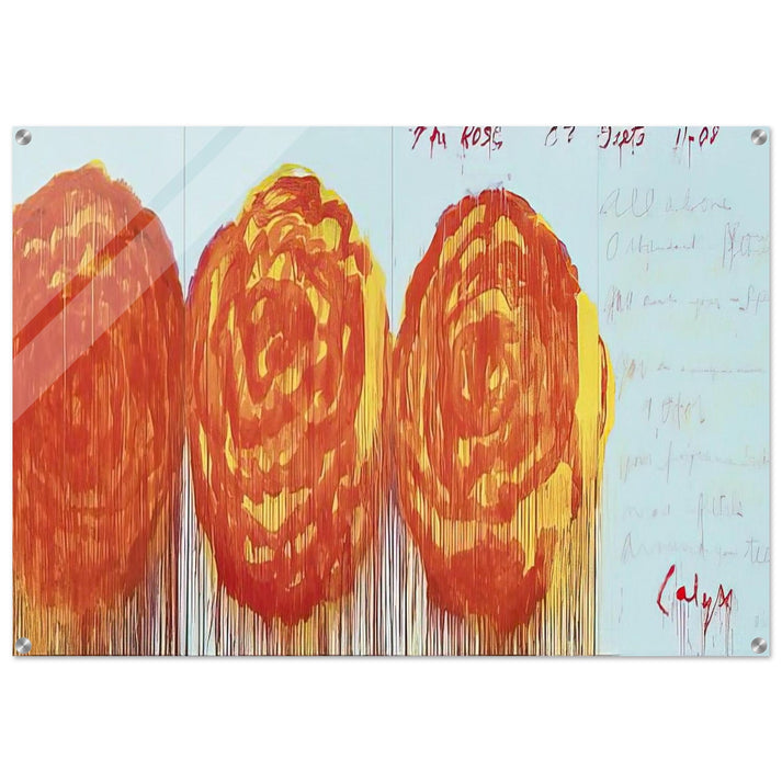 The Rose II - Cy Twombly Acrylic Print - 70x100 cm / 28x40″ inches