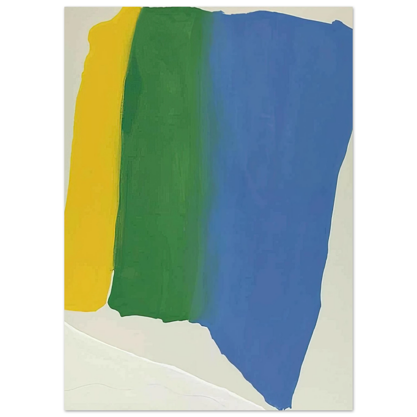Helen Frankenthaler - Summer Insignia - 1969 Wall art - 60x80 cm / 24x32 inches - Premium Wooden Framed Poster With Fine Art Paper - Wood frame