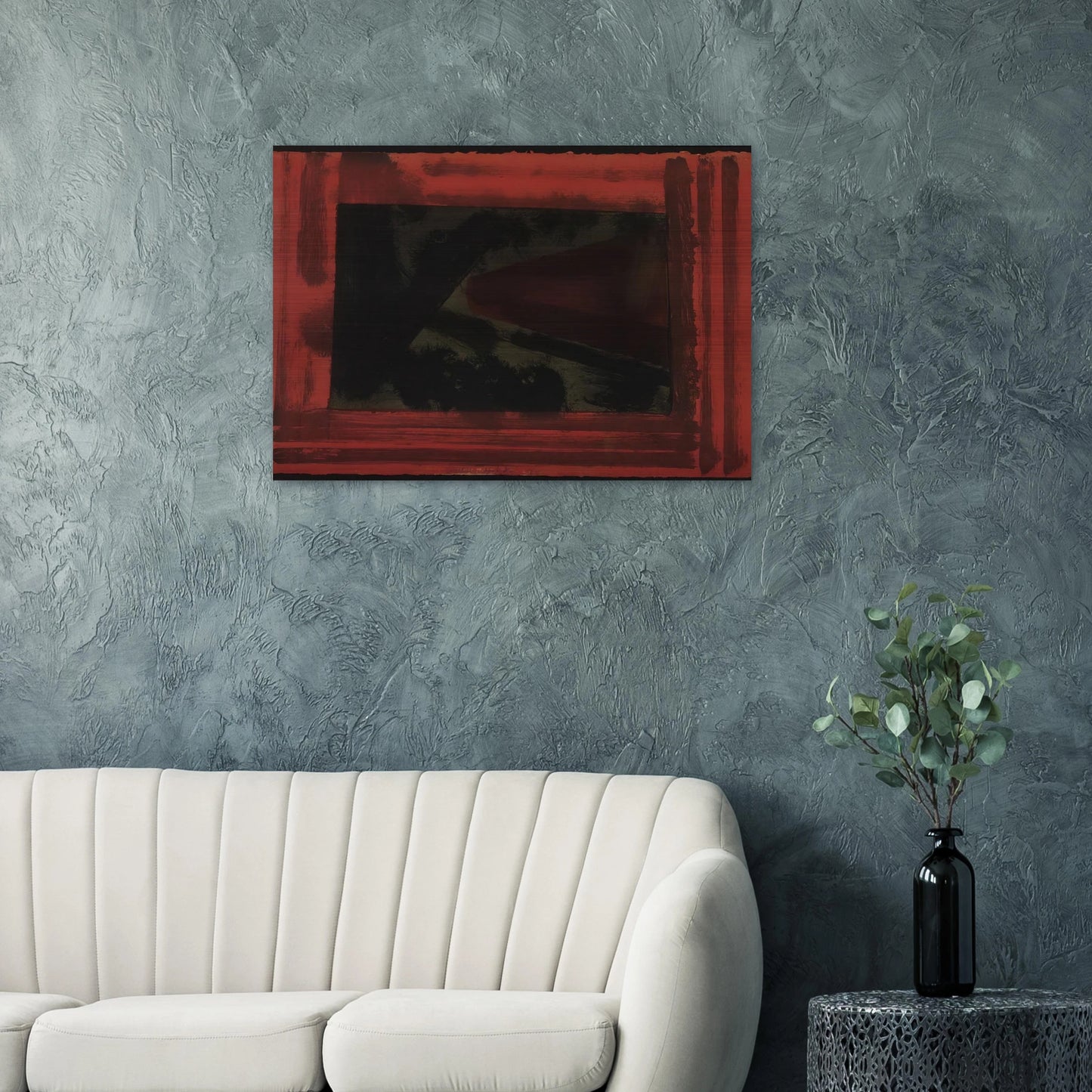 Here We are in Croydon - 1979 - Howard Hodgkin Brushed Aluminum Print - 70x100 cm / 28x40 inches | Howard Hodgkin Aluminum Print | Howard Hodgkin Prints