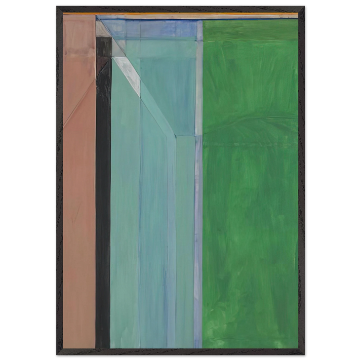 Ocean Park 30 - Richard Diebenkorn 70x100 cm / 28x40 inches Framed Art Print – Black Wooden Frame