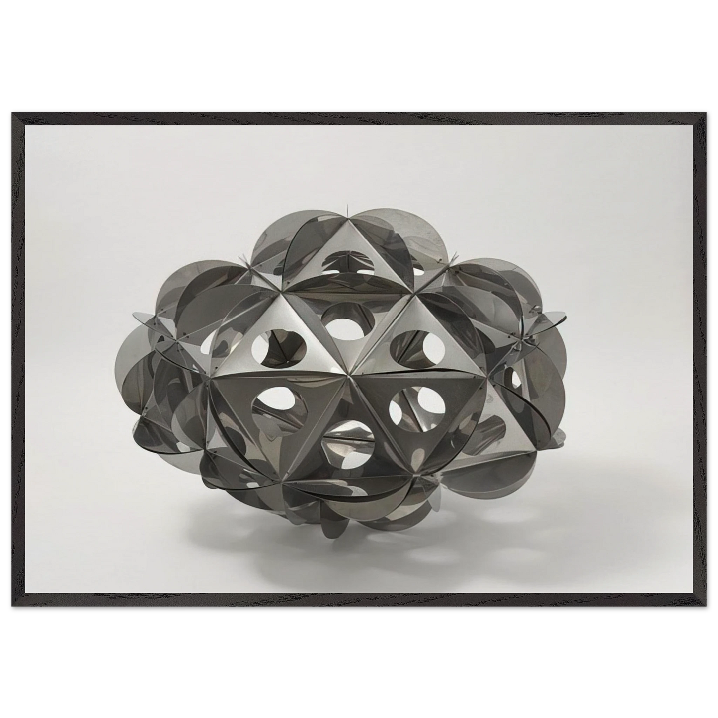 Acona Biconbi - 1965 - Bruno Munari 70x100 cm / 28x40 inches Framed Art Print – Black Wooden Frame