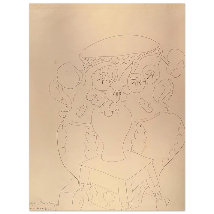 Henri Matisse - STILL LIFE WITH TWO VASES 1940 75x100 cm / 30x40inches Fine Art Poster