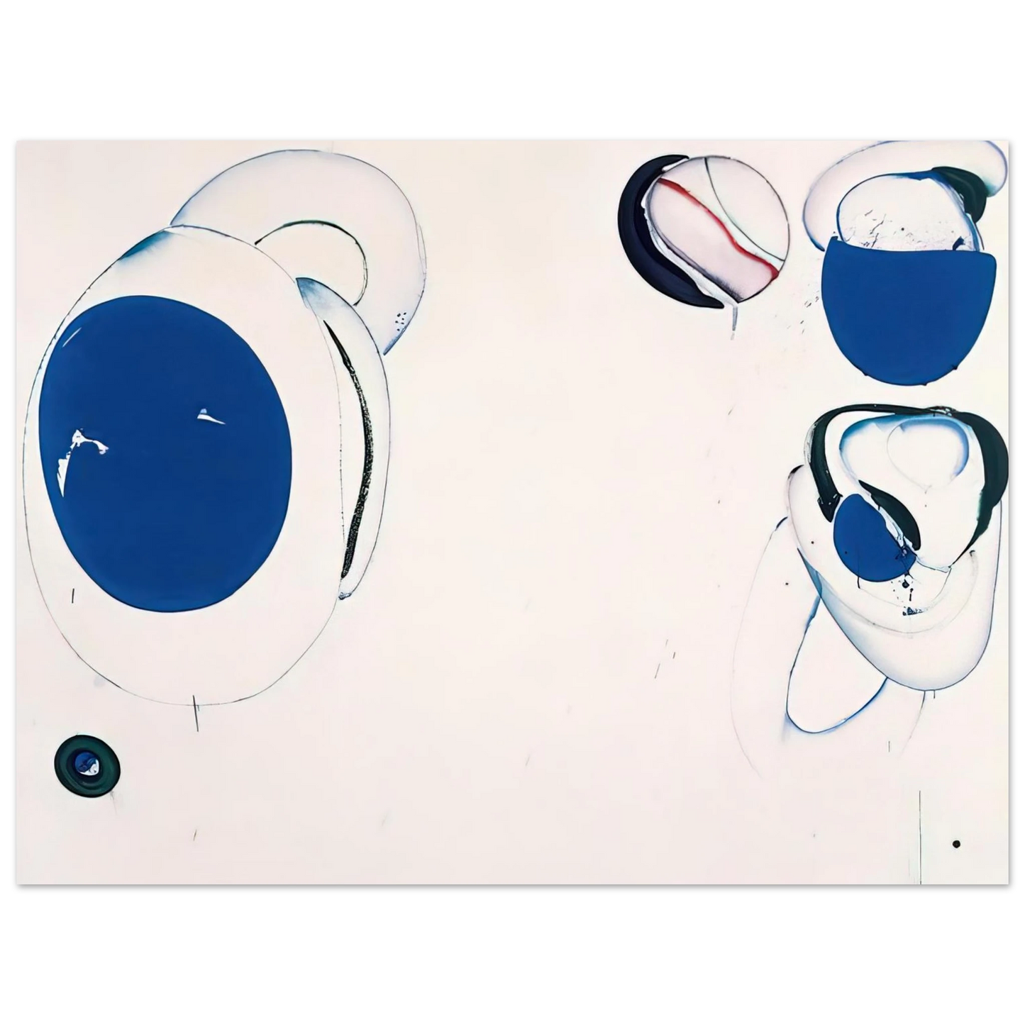 Sam Francis - Blue Balls VIII Fine Art Poster - Default Title