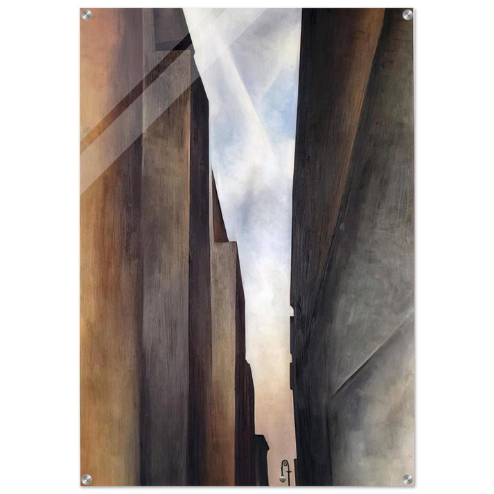 Street of New York II - Georgia O'Keeffe Acrylic Print - 70x100 cm / 28x40″ inches