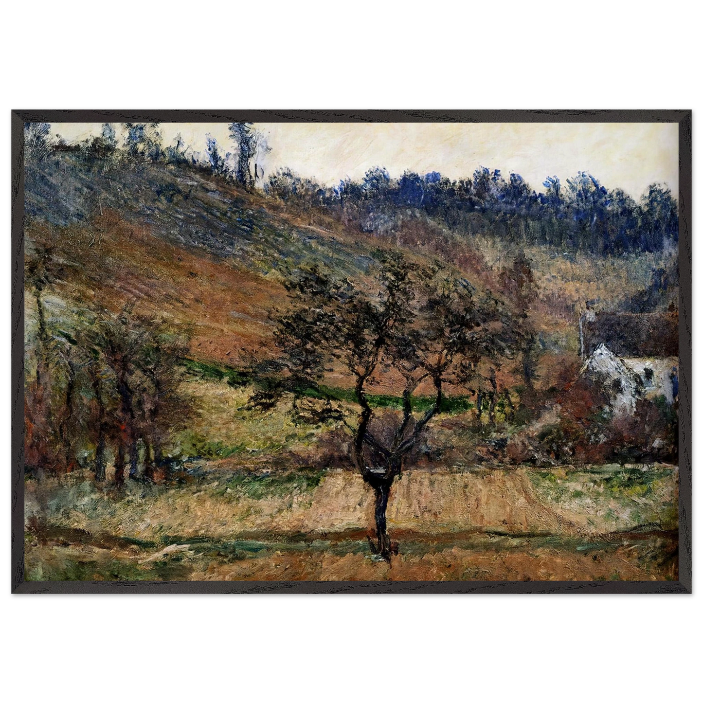 The Valley Of Falaise - claude monet Framed Art Print – Black Wooden Frame - Default Title - -Framed Art Print