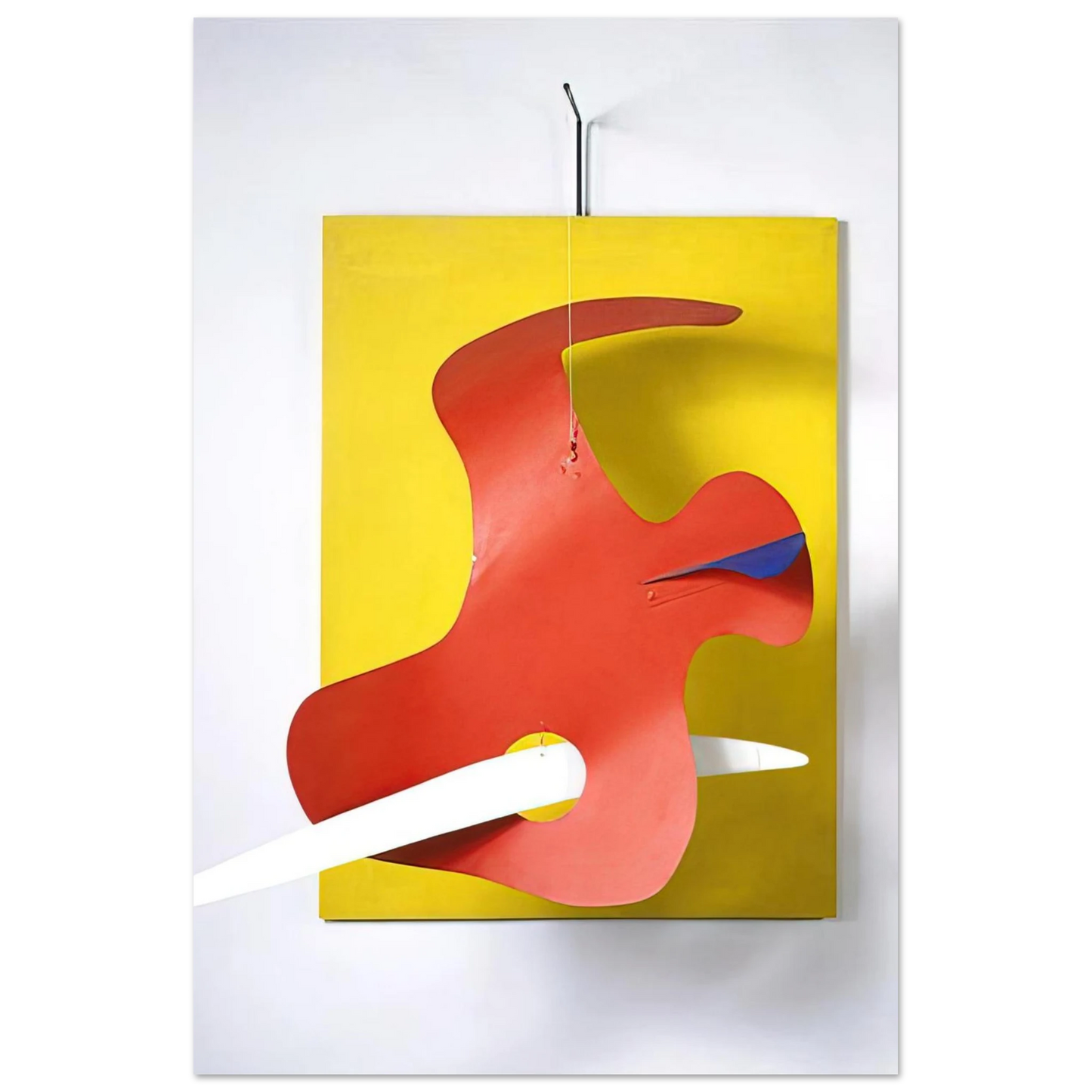 Alexander Calder - FORM AGAINST YELLOW YELLOW PANEL 1936 Fine Art Poster - 75x100 cm / 30x40 inches