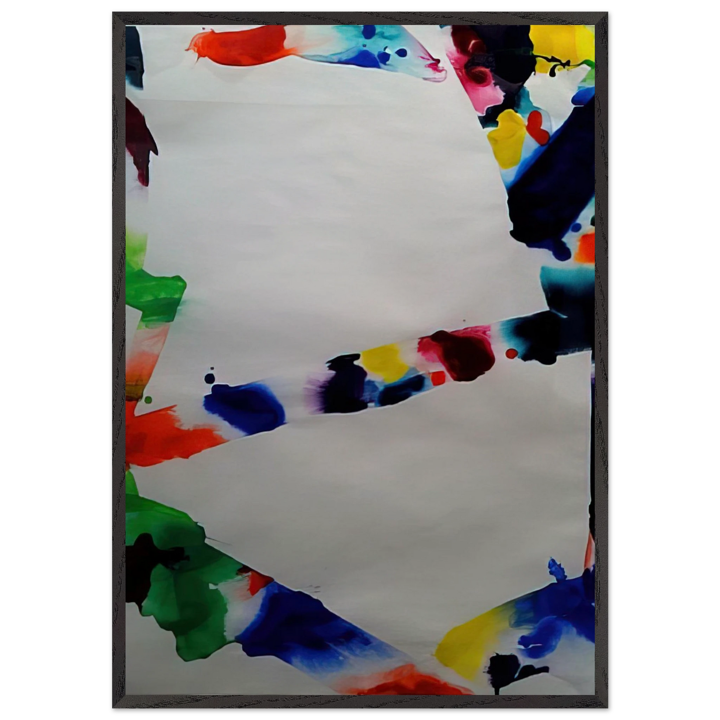 Untitled Tokyo - Sam Francis Framed Art Print – Black Wooden Frame - Default Title - -Framed Art Print