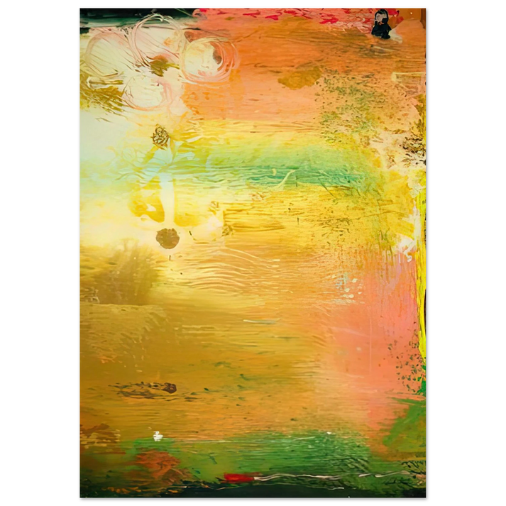 Helen Frankenthaler - Fantasy Garden, 1992- Wall Art - 30x40 cm / 12x16 inches - Premium Wooden Framed Poster With Fine Art Paper-canvas - Black frame