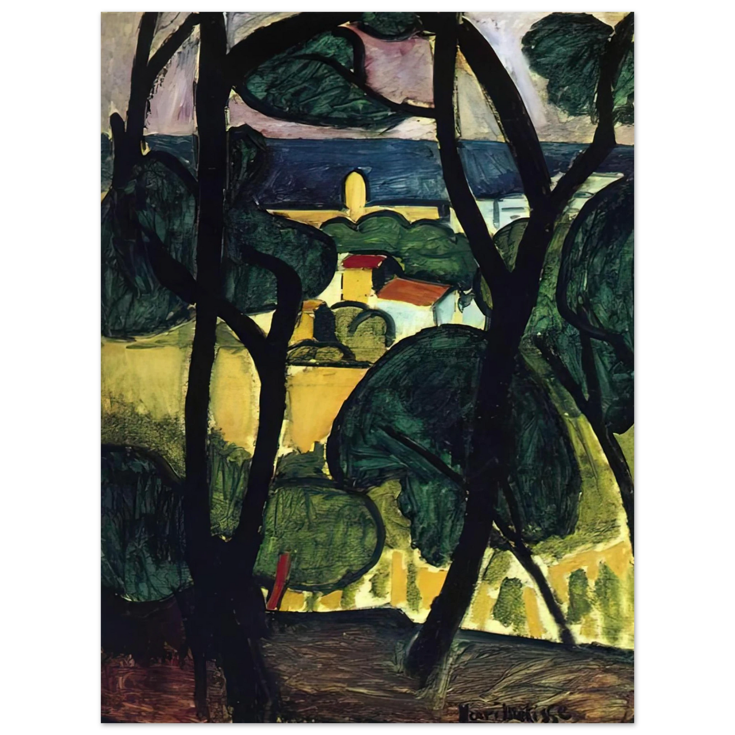 Henri Matisse - VIEW OF COLLIOURE Fine Art Poster - Default Title