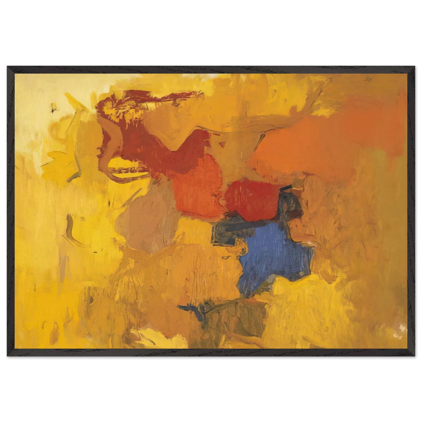 BALADA 1959 - Esteban Vicente 70x100 cm / 28x40 inches Framed Art Print – Black Wooden Frame
