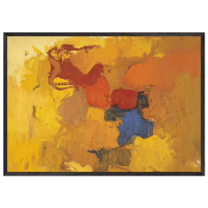BALADA 1959 - Esteban Vicente 70x100 cm / 28x40 inches Framed Art Print – Black Wooden Frame