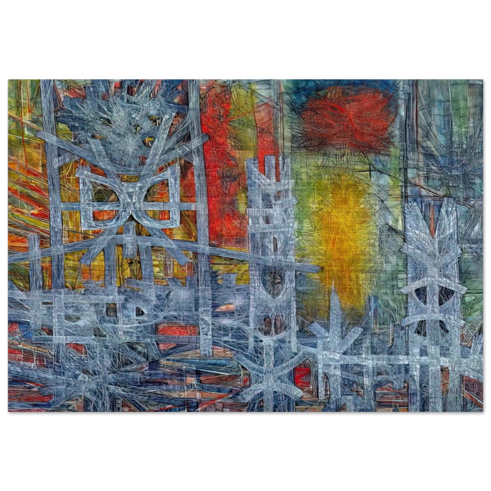 Silence at Sharpeville - 1962 - Jimmy Ernst Brushed Aluminum Print - 70x100 cm / 28x40 inches | Jimmy Ernst Aluminum Print | Jimmy Ernst Prints