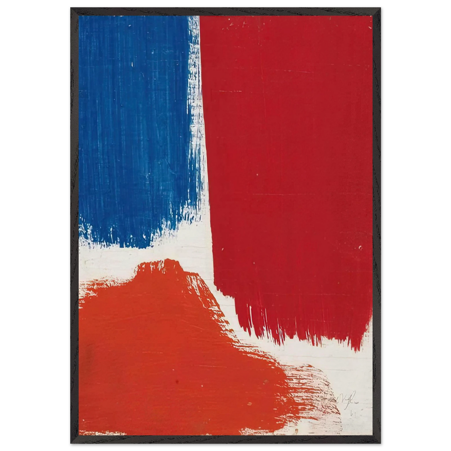 Untitled - 1961 N2 - Robert Goodnough Framed Art Print – Black Wooden Frame - Default Title - -Framed Art Print