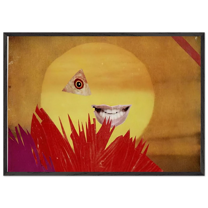 LITTLE SUN 1969 - Hannah Hoch 70x100 cm / 28x40 inches Framed Art Print – Black Wooden Frame