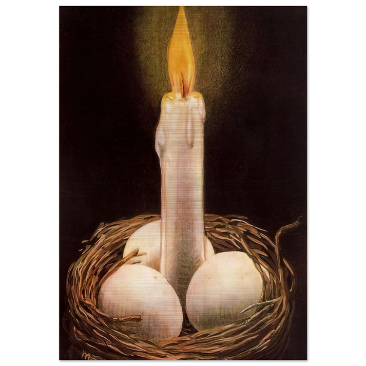 THE IMAGINATIVE FACULTY 1948 - Rene Magritte Brushed Aluminum Print - 70x100 cm / 28x40 inches | Rene Magritte Aluminum Print | Rene Magritte Prints