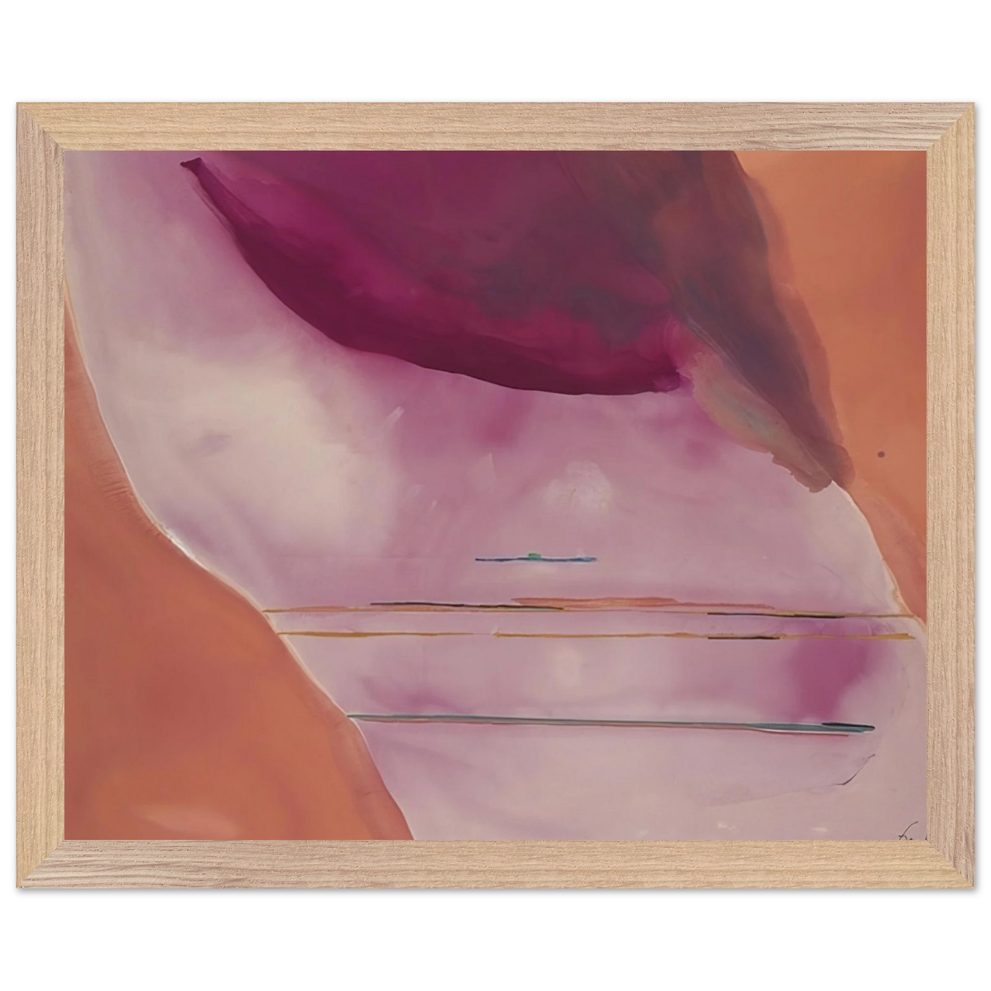 Helen Frankenthaler - Pendulum - 1972 Wall art - A3 (29.7 x 42 cm) - Premium Wooden Framed Poster With Fine Art Paper - Wood frame