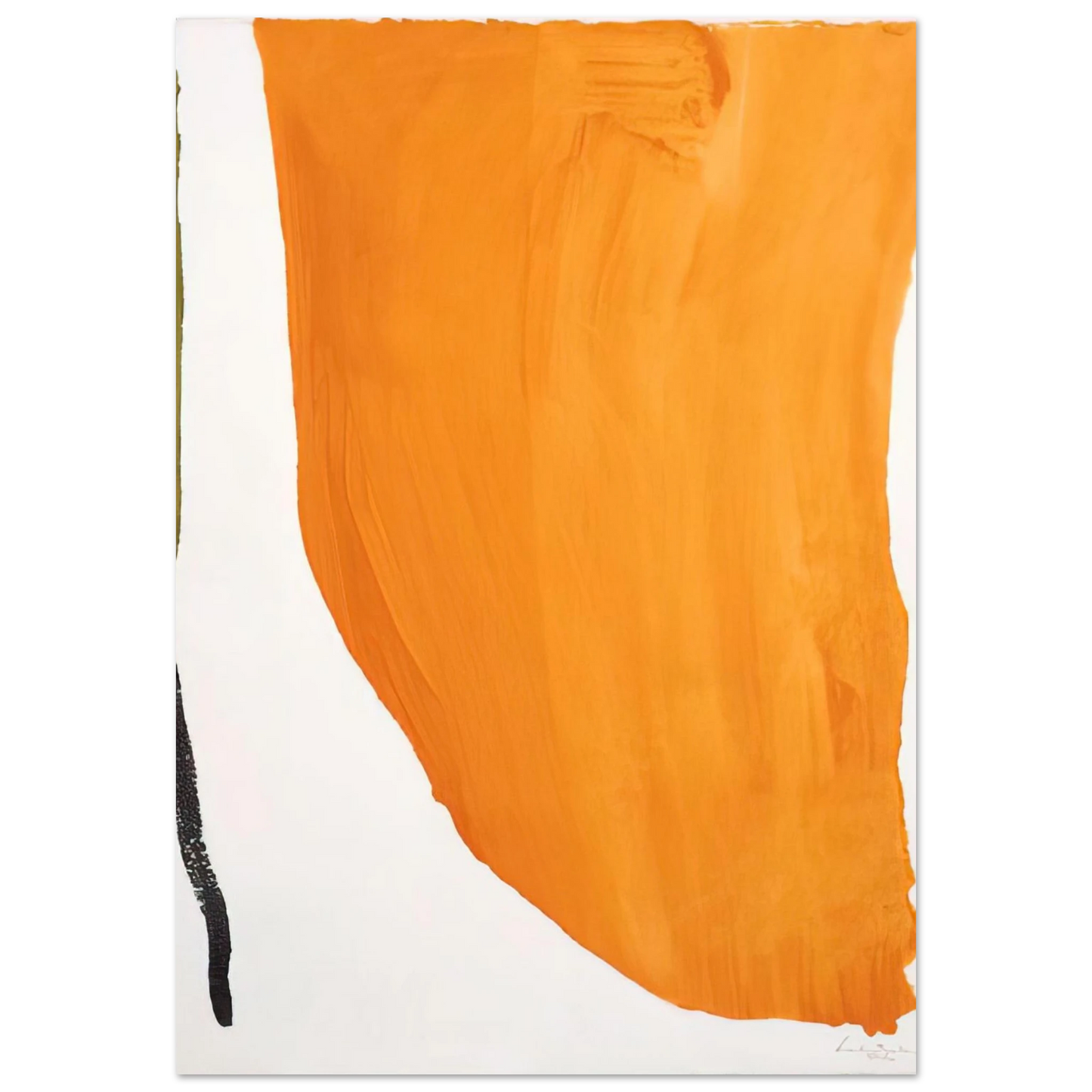 Helen Frankenthaler - Orange Downpour - 1970 Wall art - 13x18 cm / 5x7 inches - Fine Art Poster - -