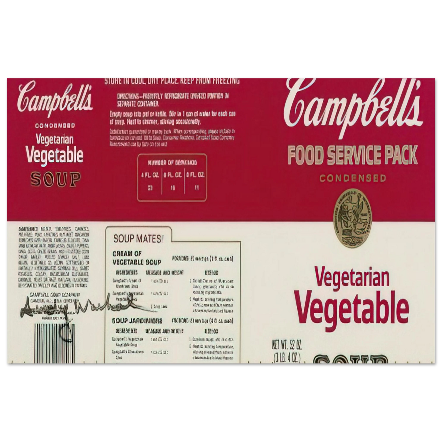 Andy Warhol - Campbell Soup Company Fine Art Poster - 75x100 cm / 30x40 inches