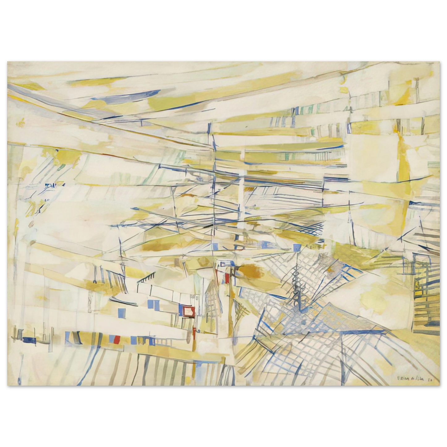 Maria Helena Vieira da Silva - Loranger - 1954 Fine Art Poster - Default Title