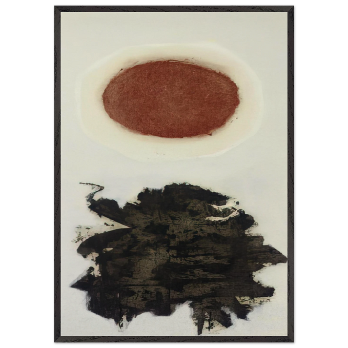 Burst 3 - 1967 - Adolph Gottlieb 70x100 cm / 28x40 inches Framed Art Print – Black Wooden Frame