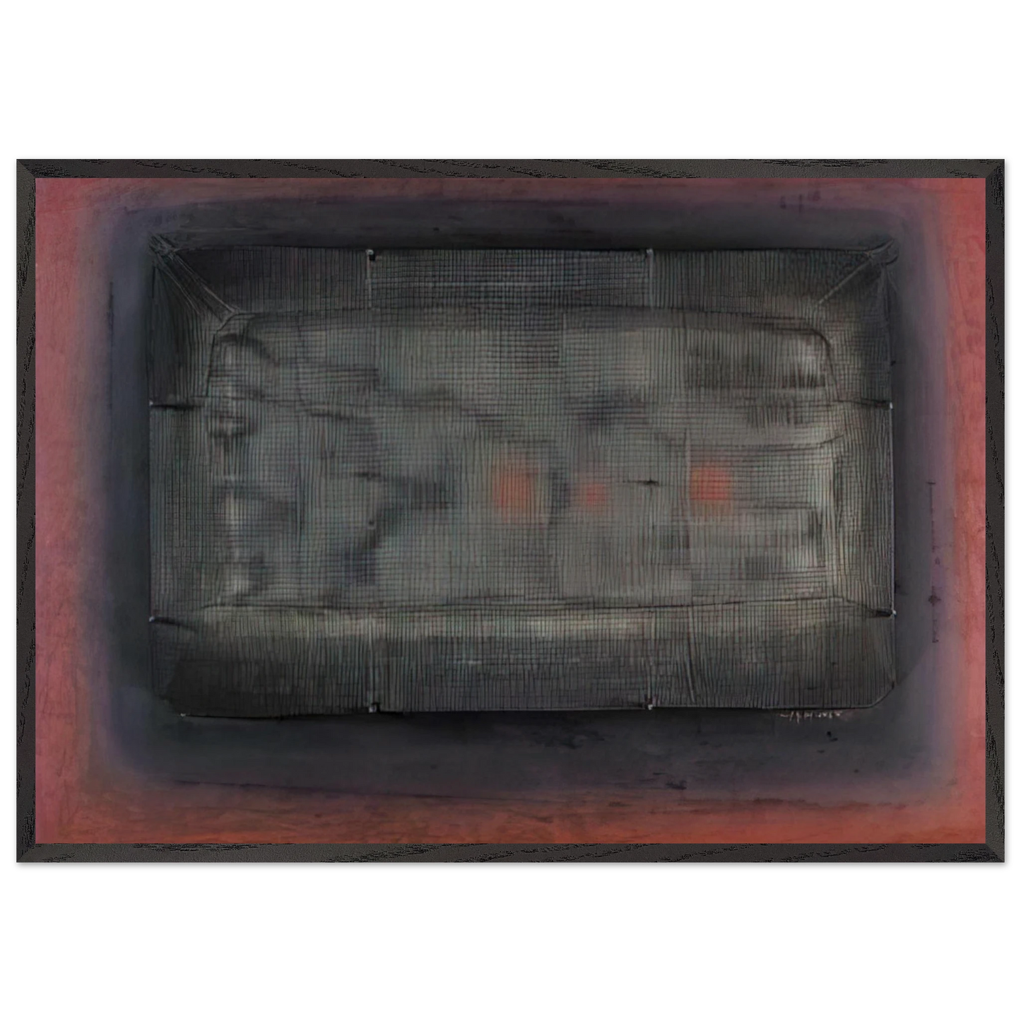 Espejismo - Art Informel - Manuel Rivera 70x100 cm / 28x40 inches Framed Art Print – Black Wooden Frame