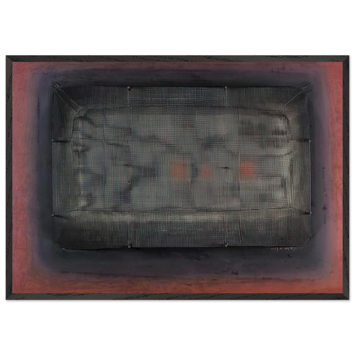 Espejismo - Art Informel - Manuel Rivera 70x100 cm / 28x40 inches Framed Art Print – Black Wooden Frame